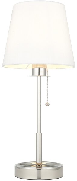 Endon 99596 - Lampă de masă 1xE27/10W/230V alb/crom lucios