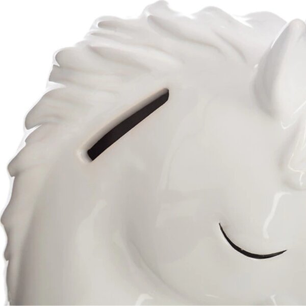 Pusculita GOLDEN UNICORN 15,5 cm, alba