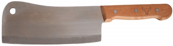 Satar de bucatarie din otel inoxidabil si maner din lemn, 32 cm