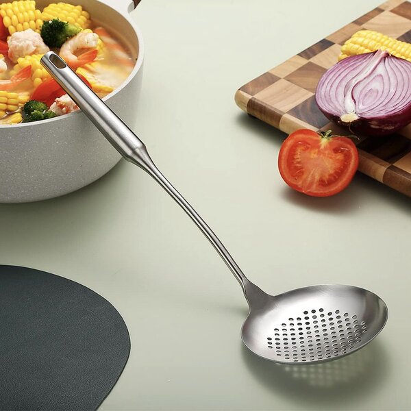 Spumiera Pufo Premium din inox pentru gatit si servit, rezistenta, 37.5 cm
