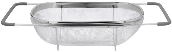Strecuratoare extensibila din inox pentru chiuveta, 36 x 24 cm, argintiu/gri