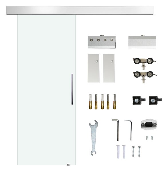 Homcom Usa Glisanta din Sticla pentru Interior, 210x75cm | Aosom Ro