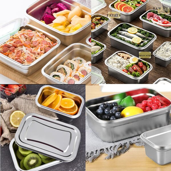 Tava gastronorm Pufo din inox cu capac etans pentru depozitare alimente, ideal pentru catering, restaurante, fast food, capacitate 5 L
