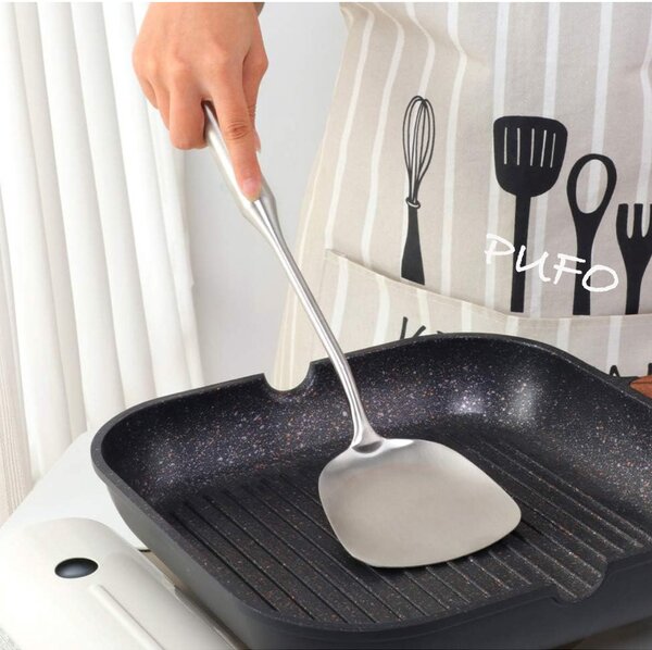 Paleta Pufo Premium din inox pentru gatit si servit, 38 cm
