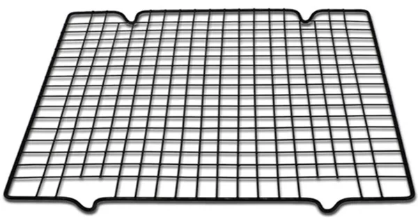Suport metalic pentru bucatarie ideal la racirea prajiturilor, gogosilor, blatului de tort, biscuiti, fursecuri, 41 x 26 cm, negru