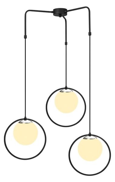 Lustră metalică Opviq lights Nazarios, negru