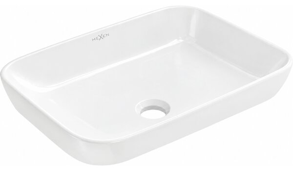 Mexen Nina chiuvetă încastrată în blat 51 x 33 cm, albă - 21665100