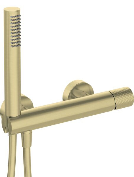 Deante Silia, baterie de dus cu set de dus, auriu lucios, BHS_R41M