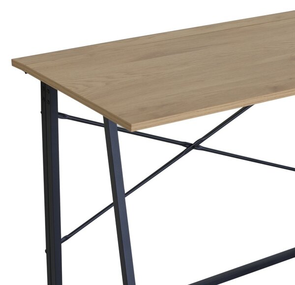 Birou pliabil, Siklo, Negru, 46x100x75.5 cm