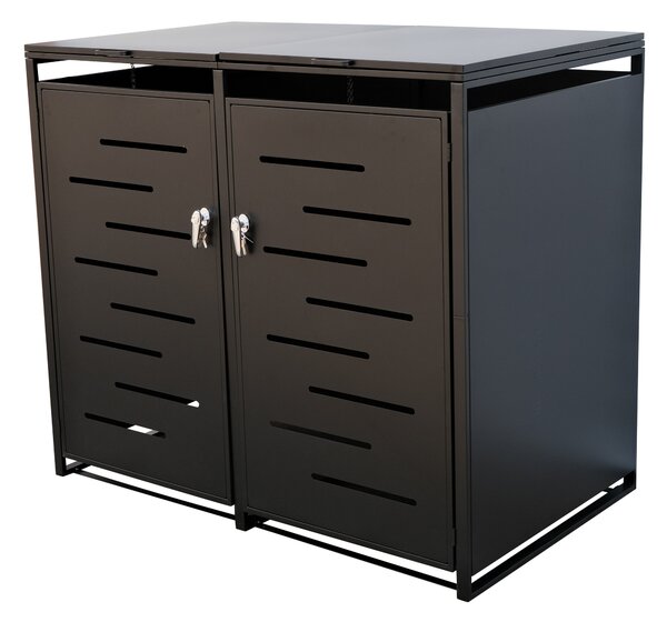 Furnigo Adăpost pentru coșuri de gunoi Arel 132x80x116 cm - antracit