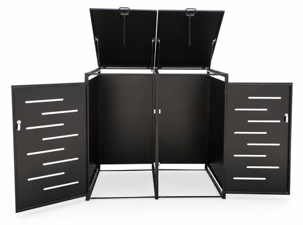 Furnigo Adăpost pentru coșuri de gunoi Arel 132x80x116 cm - antracit