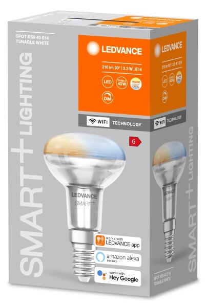 Bec LED dimerizabil SMART+ R50 E14/3,3W/230V 2700-6500K Wi-Fi - Ledvance