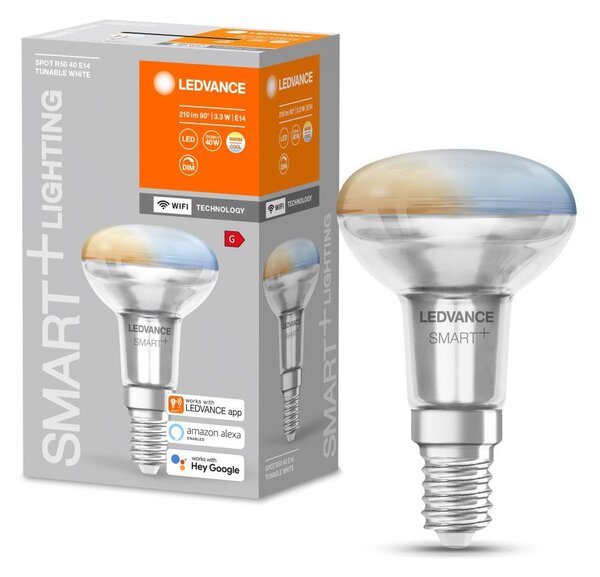 Bec LED dimerizabil SMART+ R50 E14/3,3W/230V 2700-6500K Wi-Fi - Ledvance