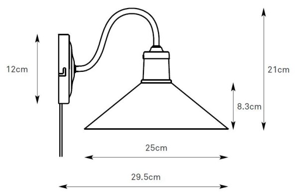 Lampă de perete Markslöjd 108865 VELA 1xE27/40W/230V alamă/alb