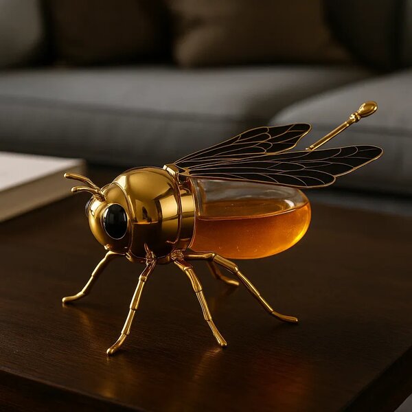Beejar™ Design De Borcan Pentru Miere Cu Linguriță