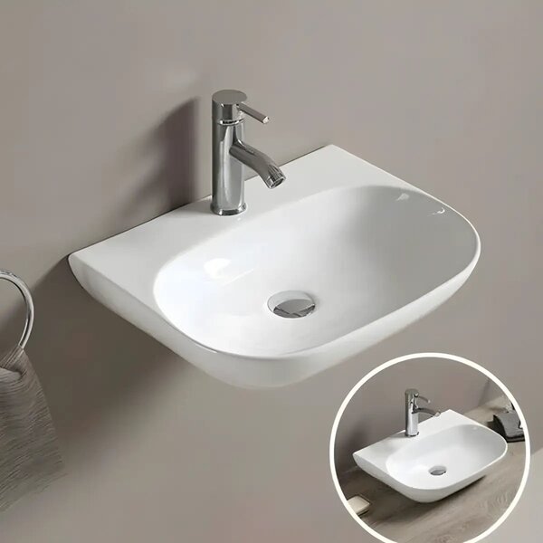 Chiuveta Baie Siena 50x38.5cm, Alb, Ceramica