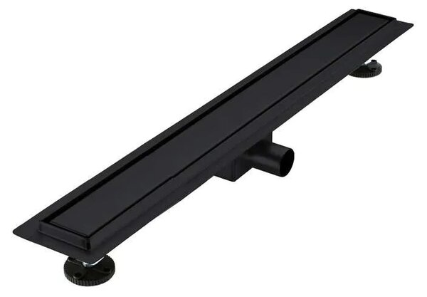Rigola De Dus ZenFlow MB2 750mm, Faiantabila, Otel Inoxidabil, Negru Mat