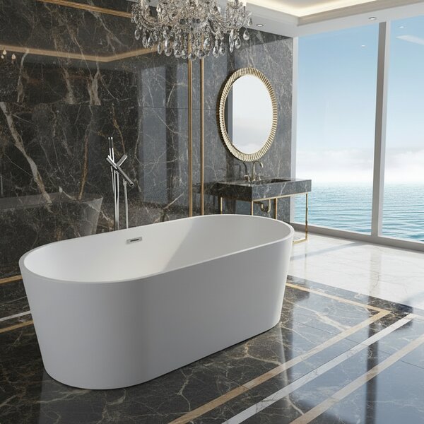 Cada Freestanding Nora 170x75cm, Acril Premium, Finisaj Alb