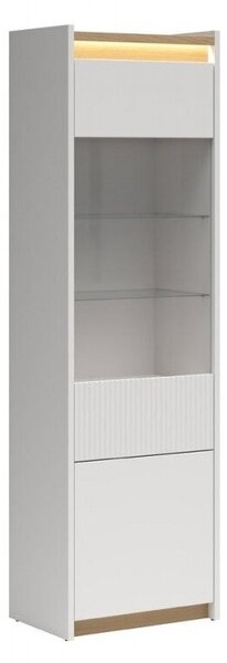 Raft Etrsalo 103, Stejar, Gri deschis, PAL laminat, 201x60x40cm, 59 kg