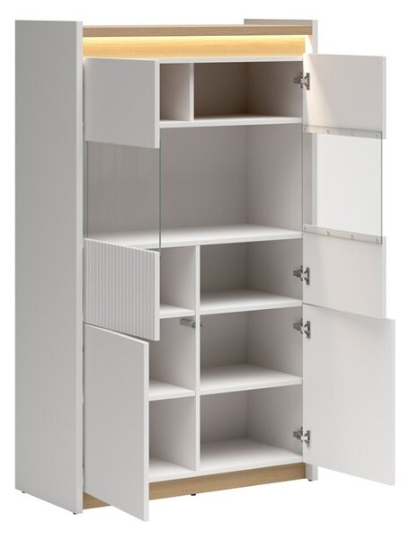 Set de living Etrsalo 108, Gri deschis, Stejar, PAL laminat