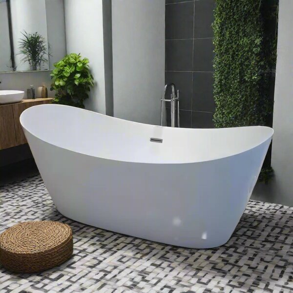 Cada Freestanding Tina 170x79cm, Acril, Finisaj Alb