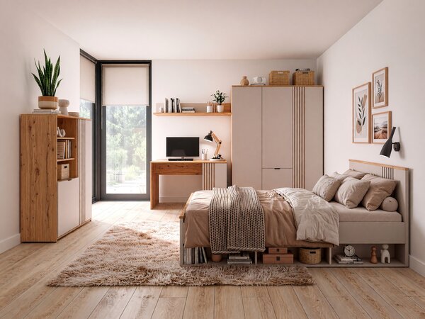 Set de mobilier Venvou 121, Cașmir, Stejar artizan, MDF, PAL laminat