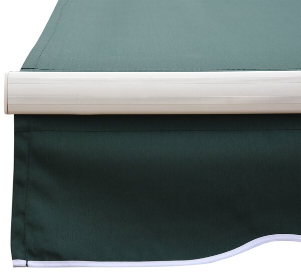 Perdea Rulou Manuală Verde, Protecție UV și Intimitate, 2.5x2m | Aosom Romania