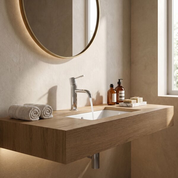 Baterie pentru lavoar Rea Venti Chrome Low