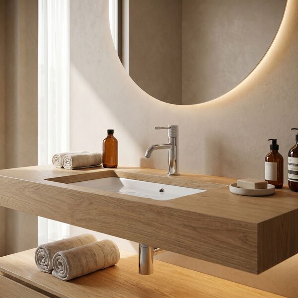 Baterie pentru lavoar Rea Venti Chrome Low