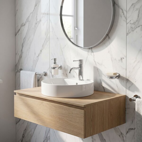 Baterie pentru lavoar Rea Venti Chrome Low