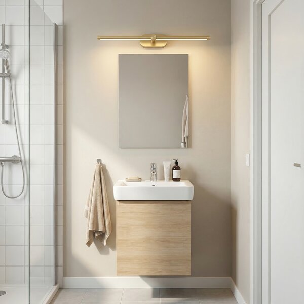 Aplică LED pentru baie APP1893-1W 60 cm BRUSH GOLD