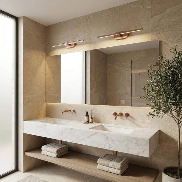 Aplică LED pentru baie APP1895-1W 40 cm BRUSH COPPER