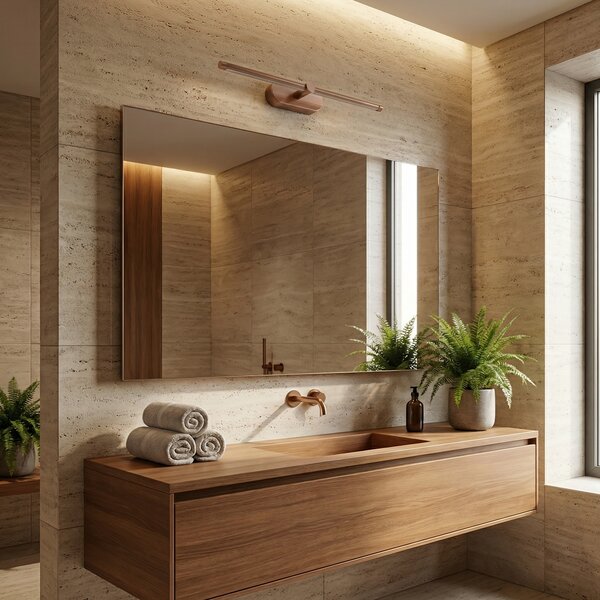 Aplică LED pentru baie APP1895-1W 40 cm BRUSH COPPER