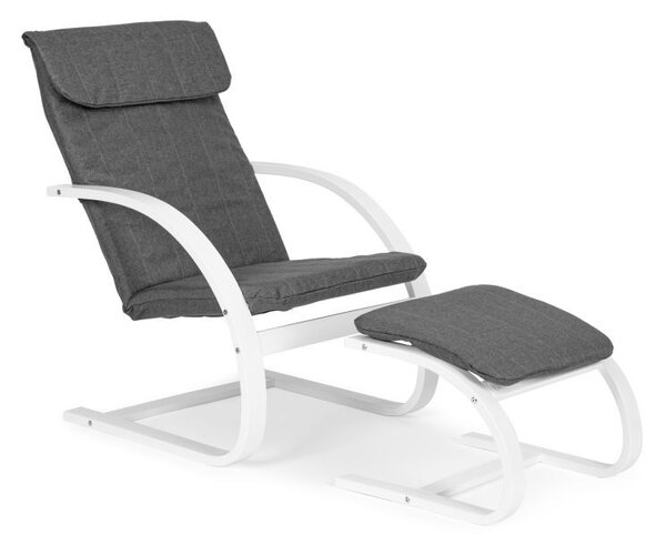 Fotoliu finlandez de relaxare cu suport pentru picioare pentru living