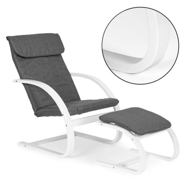 Fotoliu finlandez de relaxare cu suport pentru picioare pentru living