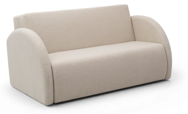 Canapea extensibilă Nubi trei locuri 140 cm cu ladă de depozitare - boucle bej deschis Quelle 03