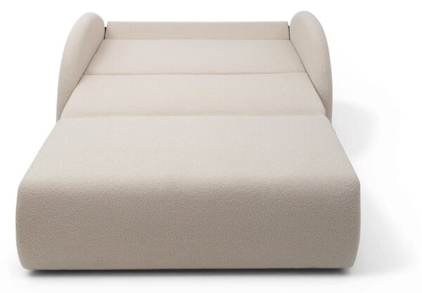 Canapea extensibilă Nubi trei locuri 140 cm cu ladă de depozitare - boucle bej deschis Quelle 03