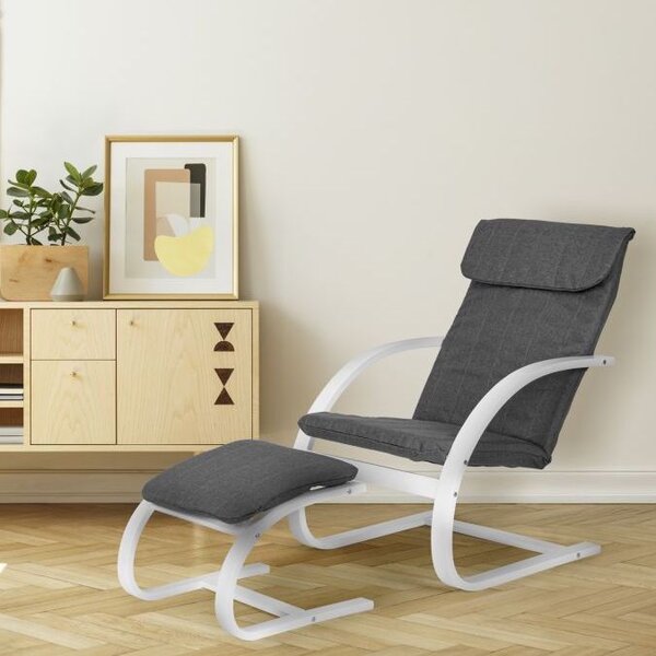 Fotoliu finlandez de relaxare cu suport pentru picioare pentru living