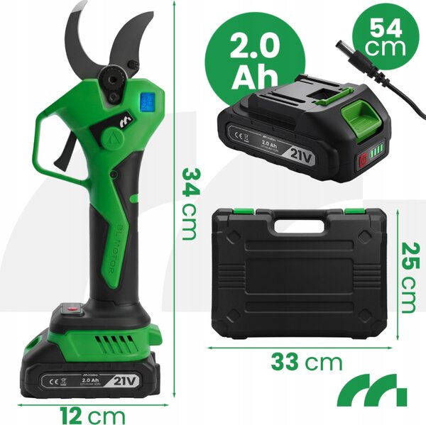 Foarfece de grădină fără fir MASTERCUT500W - Foarfece de crengi electrice de până la 40 mm