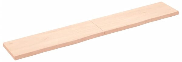 Blat de baie, 180x30x(2-4) cm, lemn masiv netratat
