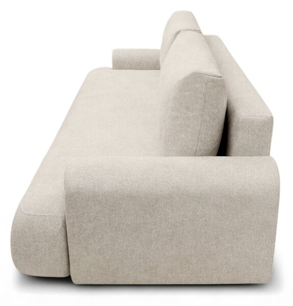 Canapea extensibilă pentru dormit Lotulis - chenille bej deschis Vibe 06
