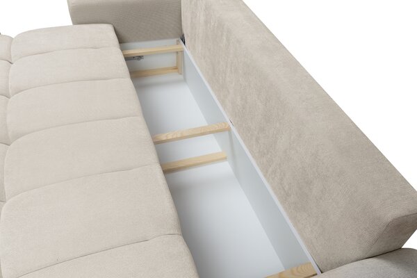Canapea extensibilă Lutario - chenille bej deschis Vibe 06