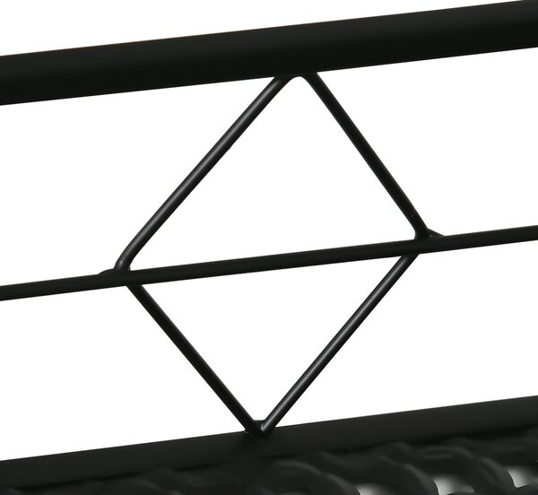 Jardiniera de Exterior Outsunny cu Carlige pentru Balustrada, Suport Ghivece pentru Balcon si Terasa din Metal, 100x31x12cm, Negru | Aosom Romania