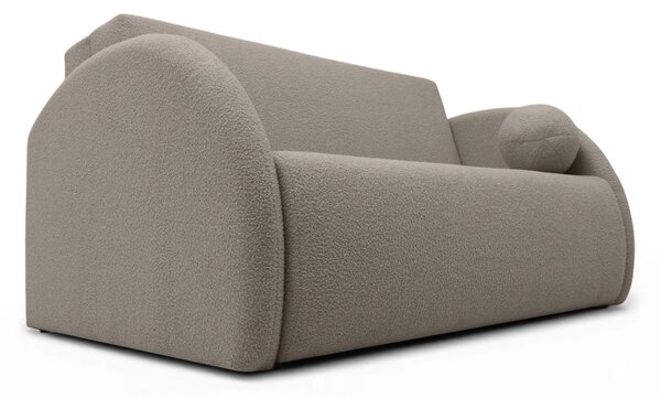 Canapea extensibilă Nubi 3 locuri 140 cm cu ladă de depozitare - bej boucle Quelle 16