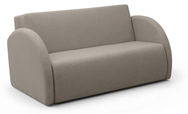 Canapea extensibilă Nubi 3 locuri 140 cm cu ladă de depozitare - bej boucle Quelle 16