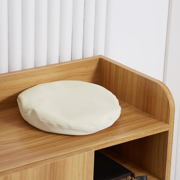 HOMCOM Dulap de pantofi din lemn pentru 12 perechi de pantofi cu 4 rafturi deschise, 83x30x90 cm | Aosom Romania