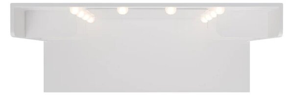 Juskys Masa de toaletă Malia cu iluminare LED - albă