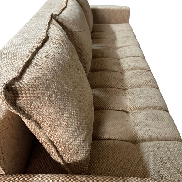 Canapea ZARA extensibila, 3 locuri, cu lada de depozitare, stofa bej auriu , 220x95x80 Bej Auriu, Stofa, 200 cm
