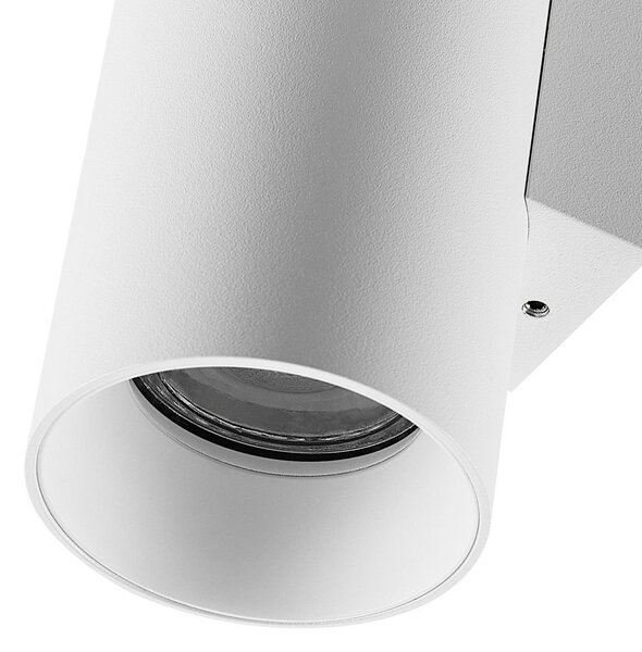 Deko-Light Aplică de perete CAN, alb, 1 bec, înălțime 13 cm, metal, GU10, reglabil, Alb, Camera de zi / sufragerie, Aluminiu