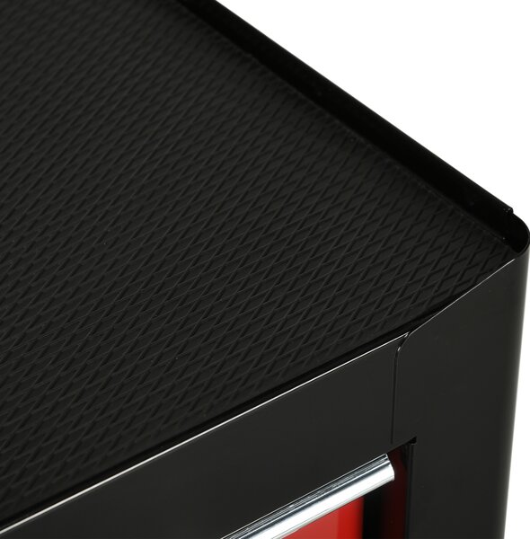 HOMCOM Carucior pentru Ustensile Unelte cu Sertar Rosu 61,5 X 33 X 85cm | Aosom Romania